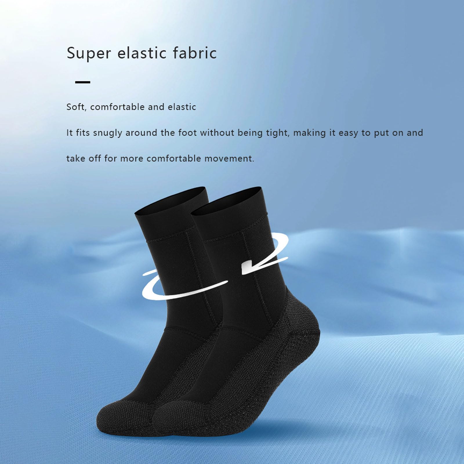Calzini da Immersione,Neoprene Socks Resilient,Calze Nuoto Antiscivolo,antiscivolo flessibili Calzini da spiaggia,Thermal Socks per Uomo Donna Subacquee,Spiaggia,Snorkeling,Surf,Vela,Kayak