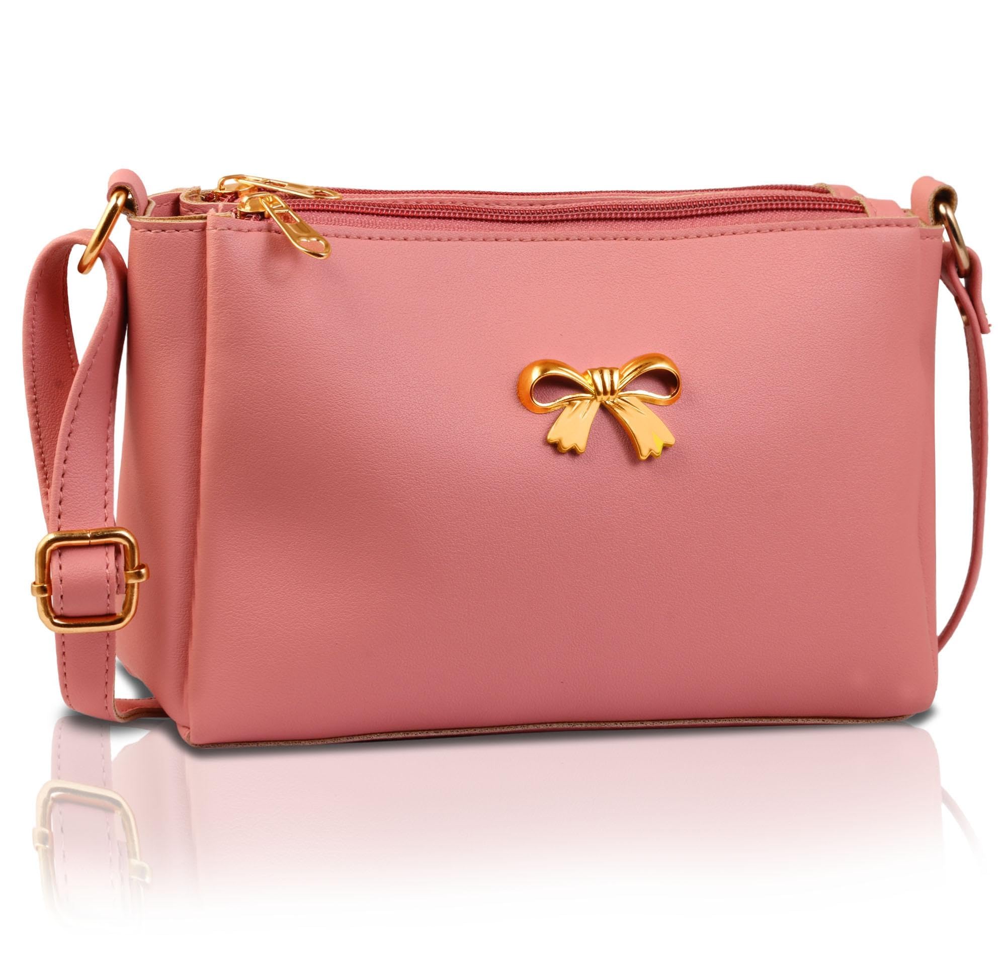 Cute Stylish Sling bag Cross body bag for Woman and Girls (Pink) (B0C14RVT2W) Amazon Price History, Amazon Price Tracker