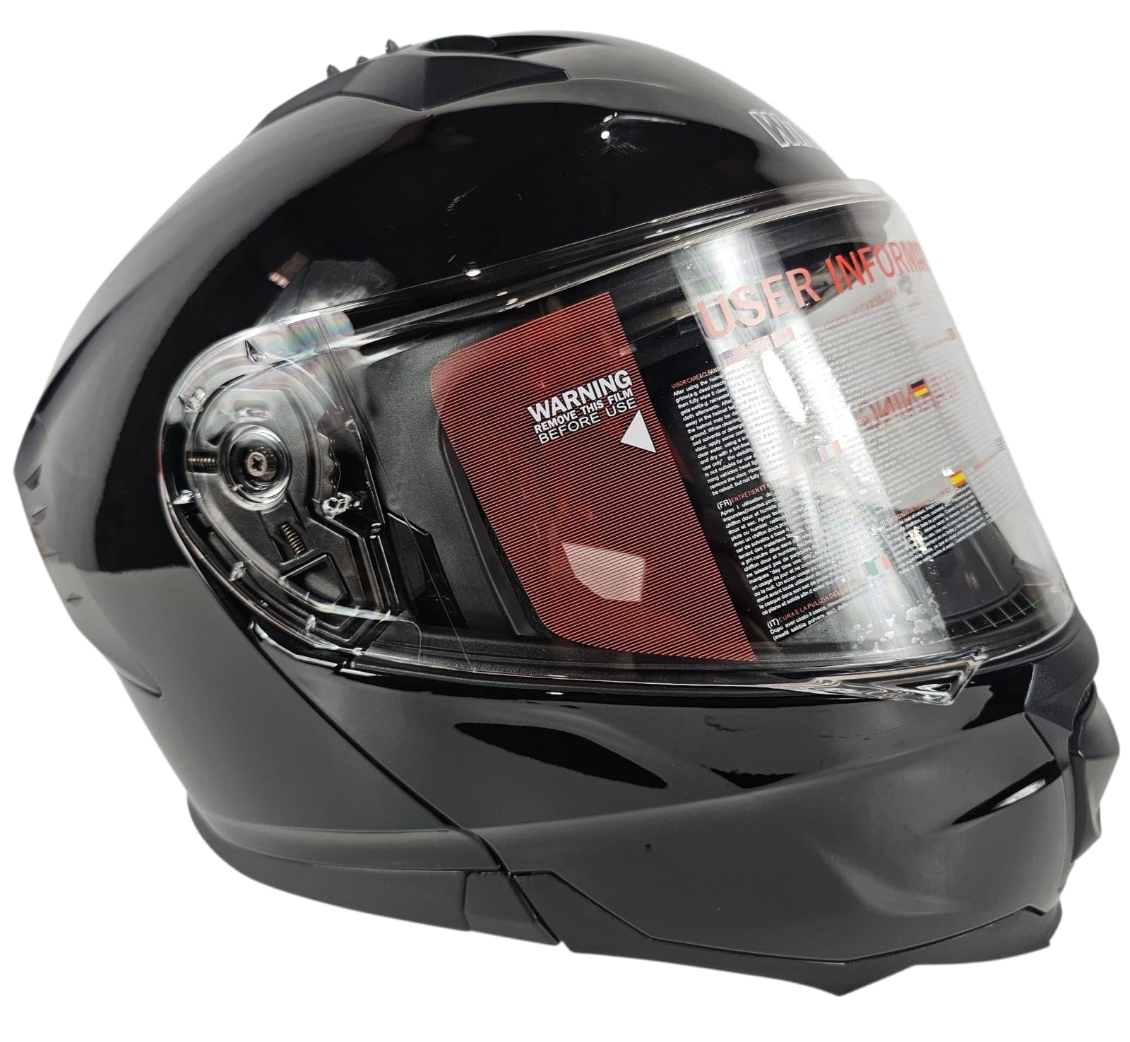 Casco Modulare moto apribile ULTIMA OMOLOGAZIONE CE 22.06 Visierino occhialini Nero