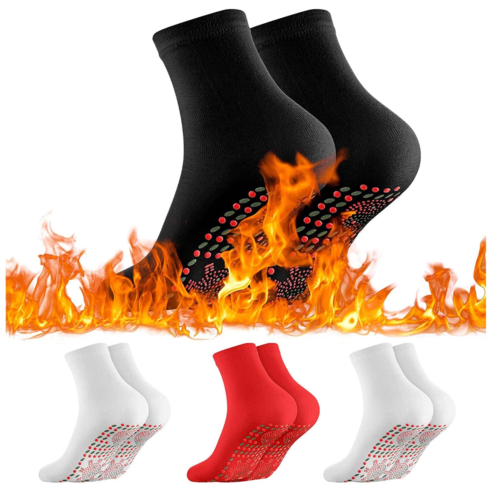 Amazon.co.jp: 4足のトルマリンダイエット健康靴下、トルマリン