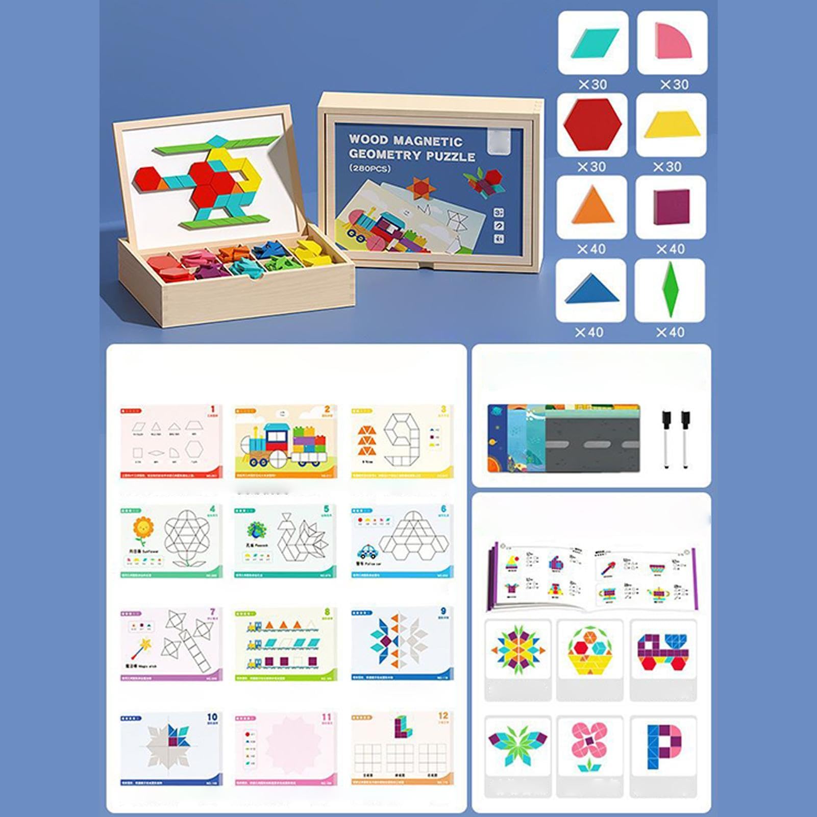 Juego de juguetes de madera para el pensamiento lógico como juego de mesa | Bloques de Construcción Puzzle Juego de Pensamiento Juego de Knobelspiel Para Niñas Adolescentes Niños Hogar Y Viajes