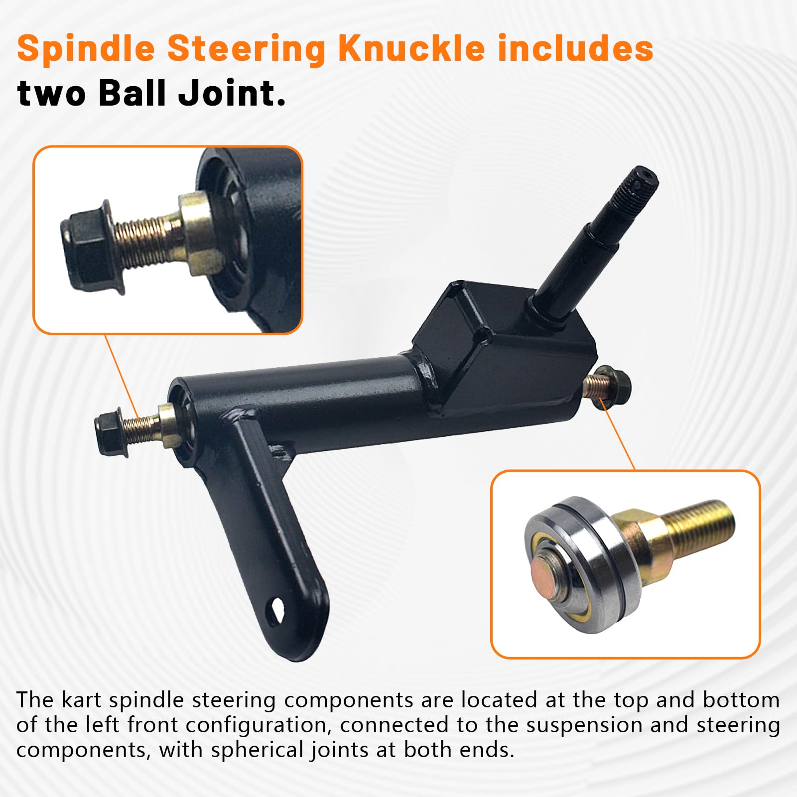 Amazon.com: Left&Right Spindle Steering Knuckle with Ball Joint