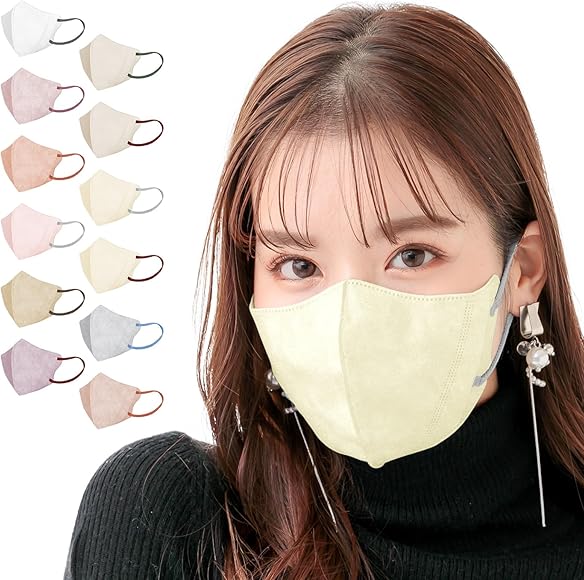 Amazon | [雑貨の国のアリス] FANCYSHARP MASK Beauty小顔マスク 30枚 男女兼用 3D立体 4D 不織布 薄手  カラーマスク フィット 密着 蒸れない 普通 小さめ バイカラー | 雑貨の国のアリス | 布マスク