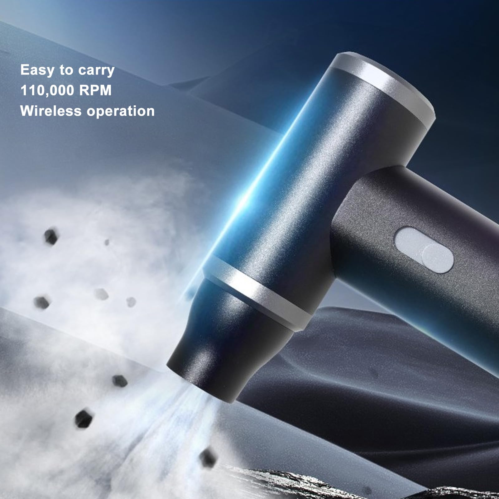 Electric Air Duster, 110000RPM Handheld Turbine Fan Rechargeable Mini Turbo Jet Blower for Cars Computers Keyboards Outdoor