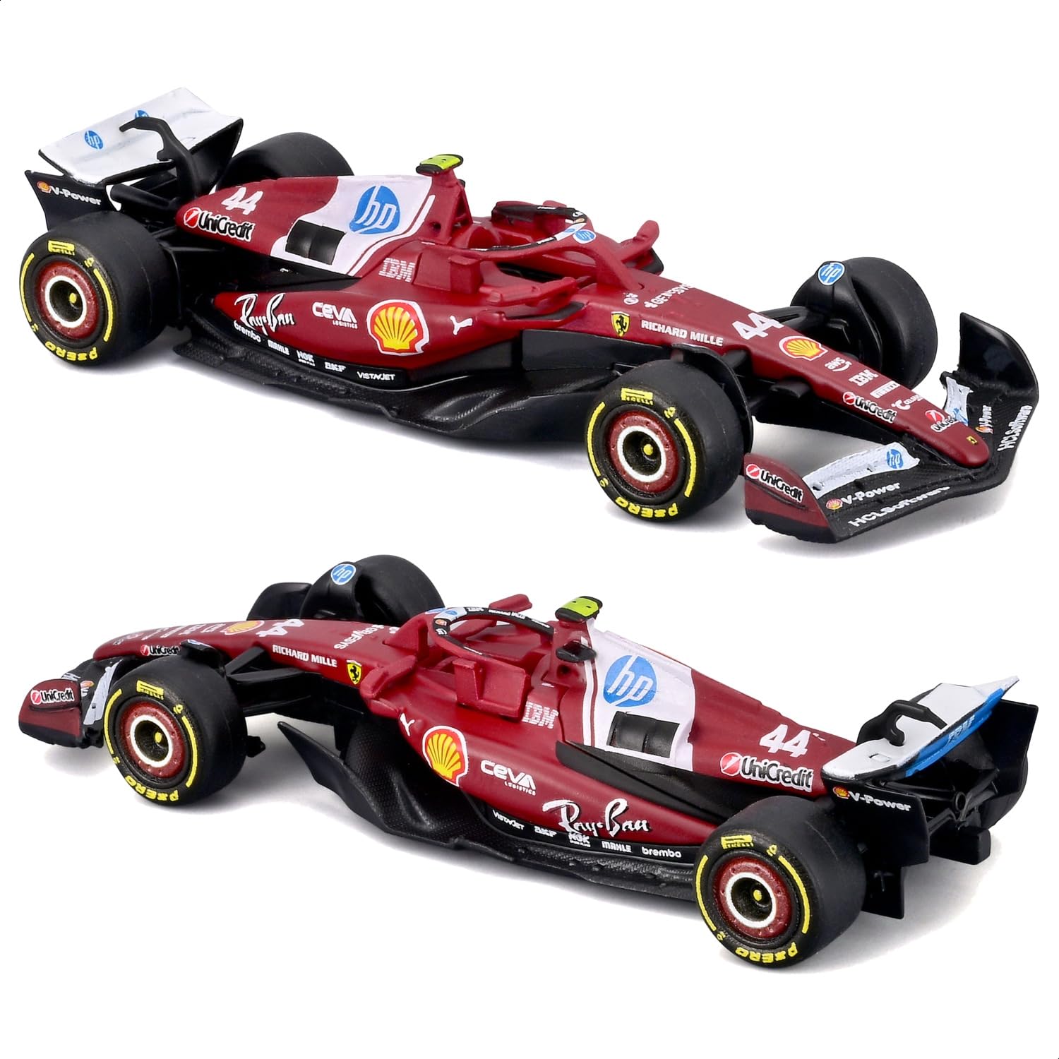 1/64 Bburago 2025 フェラーリレーシング＆フィギュア Amazon.com: Bburago 1:64 Scale Race Formula Ferrari SF-25 (2025