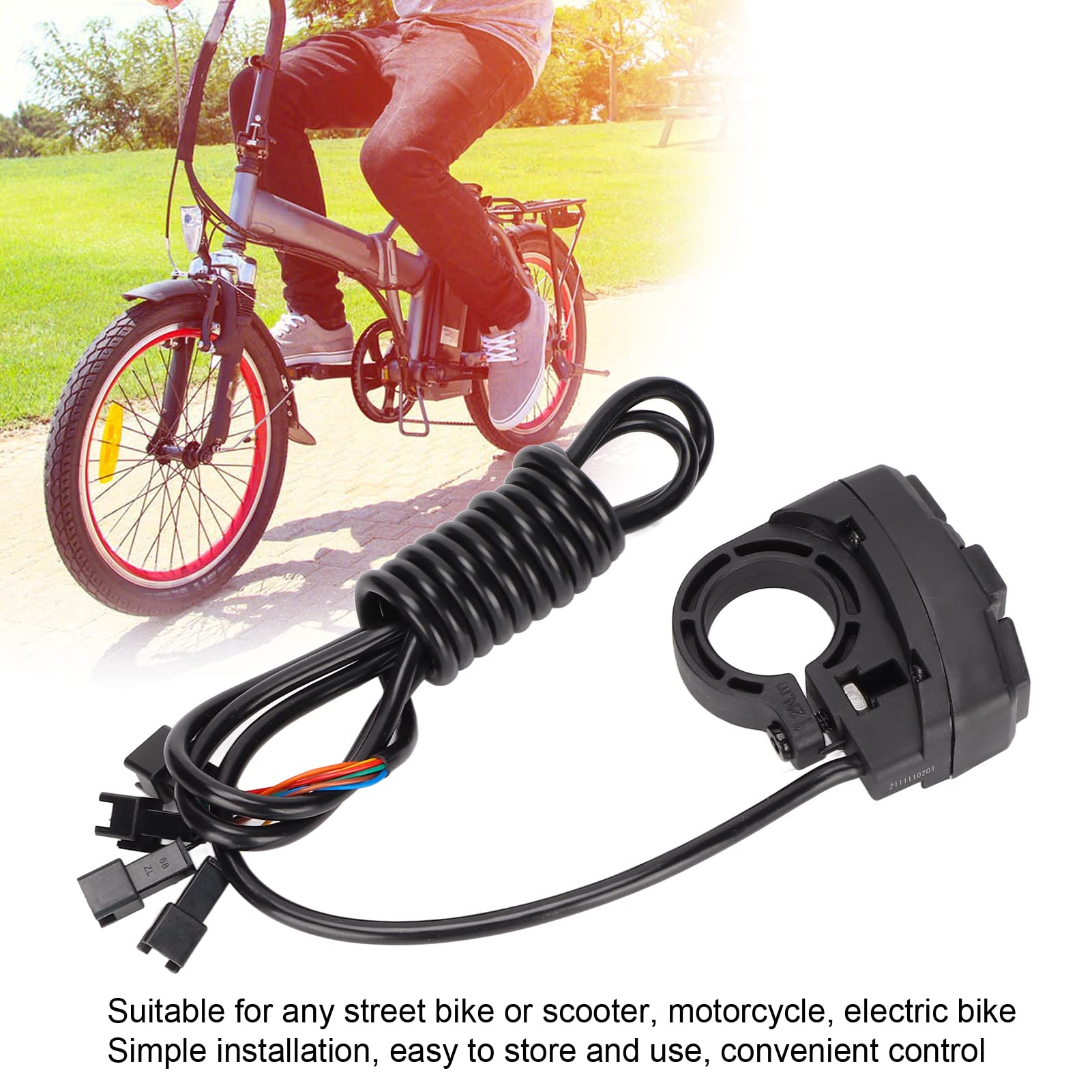 3-in-1 Schalter Für E-Bike - Scheinwerfer, Blinker, Hupe IP54 Wasserdicht