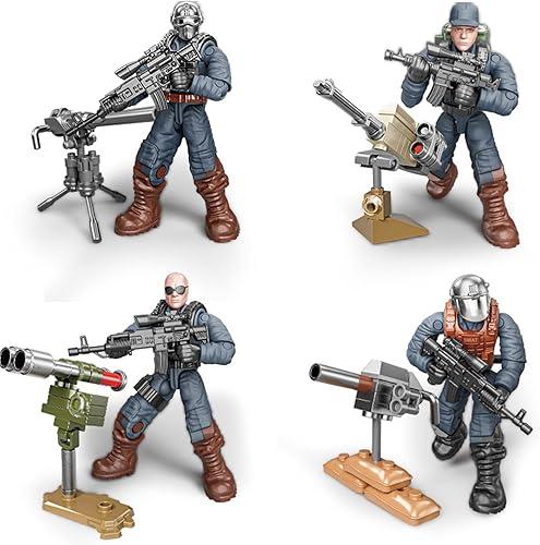 Miniatura 3 de MEIEST SWAT - Juego de 8 figuras de bloques de construcción de equipo de construcción con múltiples accesorios de armas militares juego de recuerdos