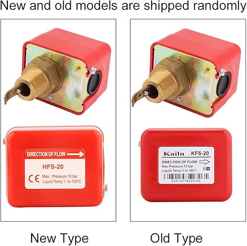 Miniatura 5 de PDT R3/4 HFS-20 Controlador de flujo de destino, interruptor de flujo de agua tipo paleta automático, 15A 250V IP54