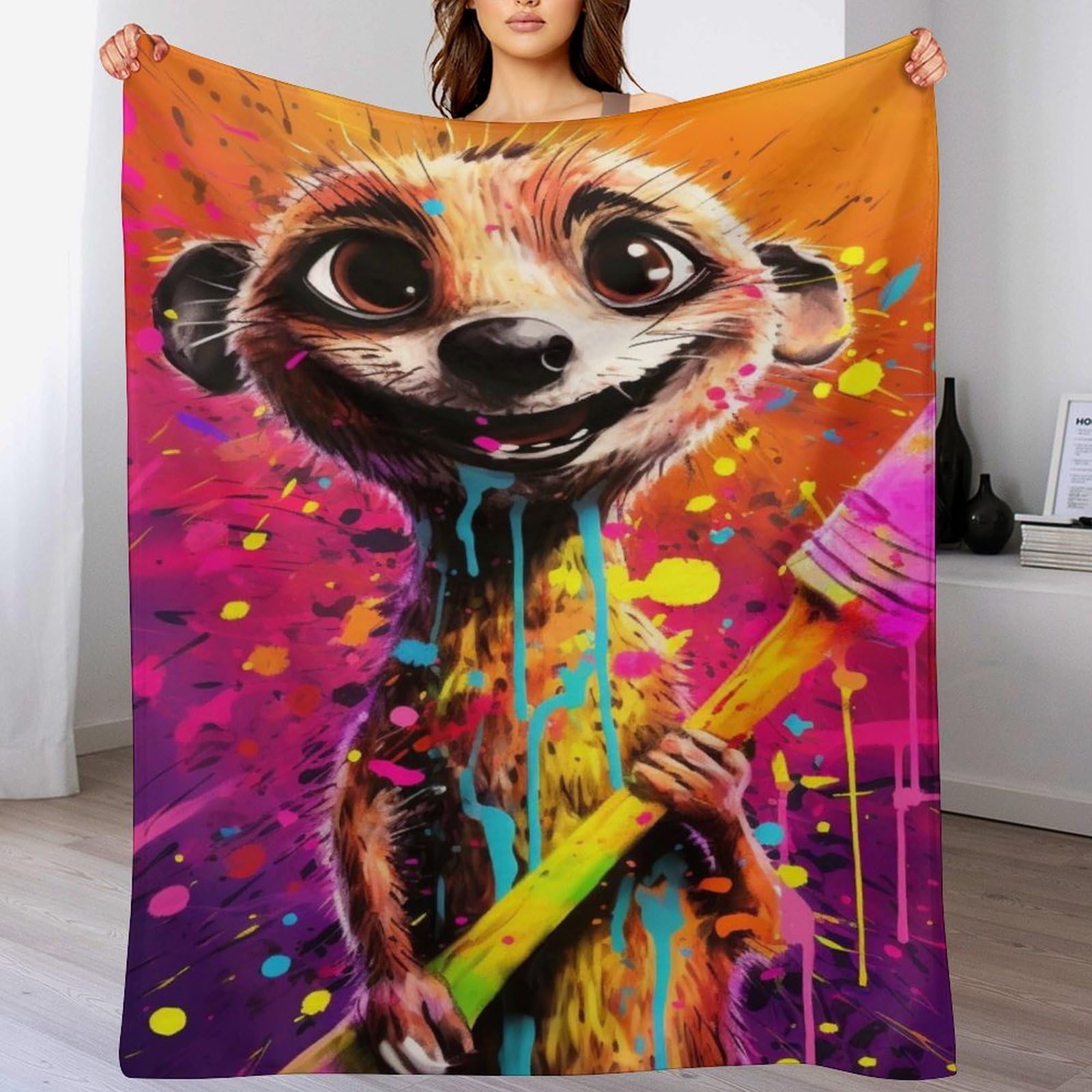 Couverture pour enfants douce contre le froid jeté de lit imprimé