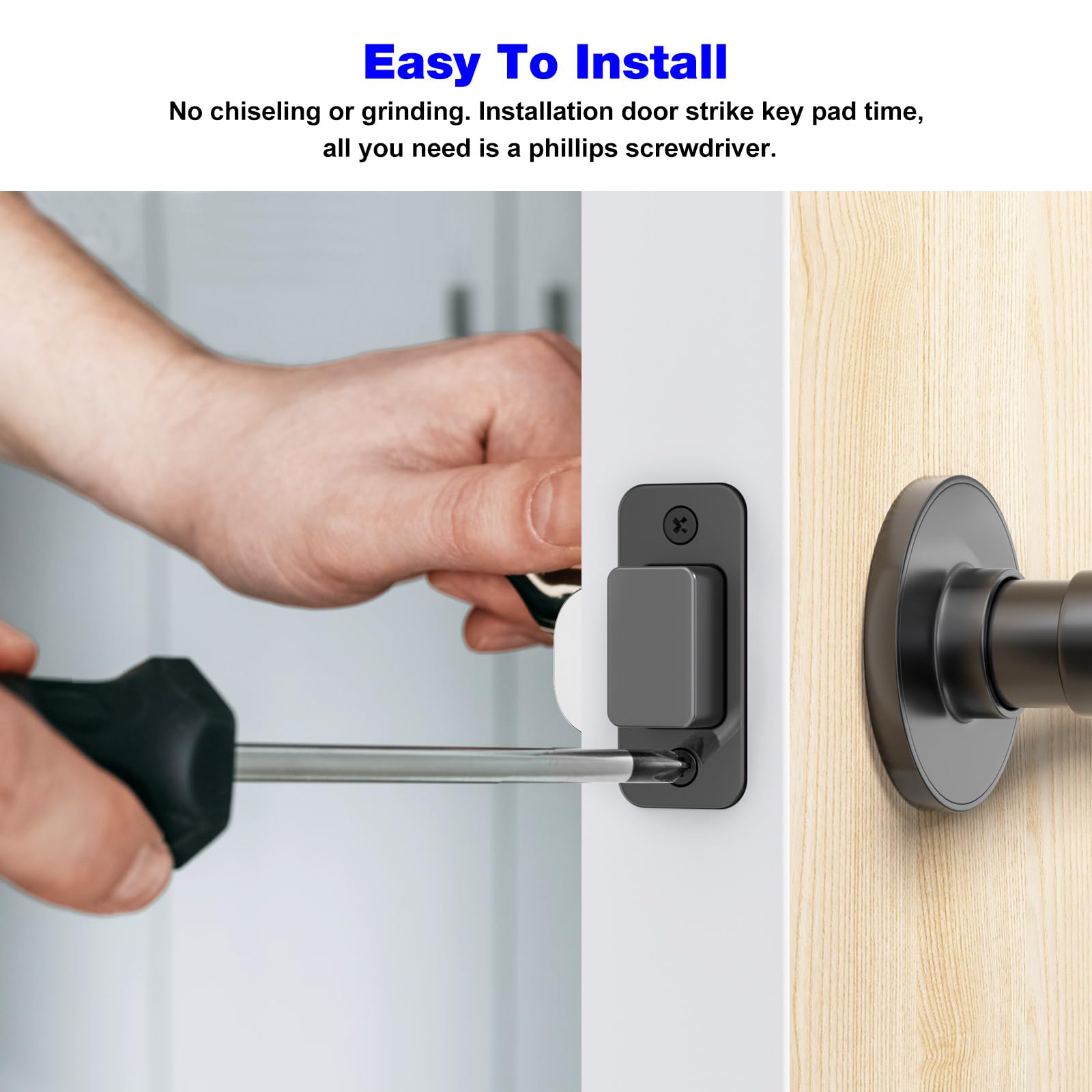 1" X 2 1/4" Round Corner Oil Rubbed Bronze Door Backplate With 4 Screws (2 Pack - View #7