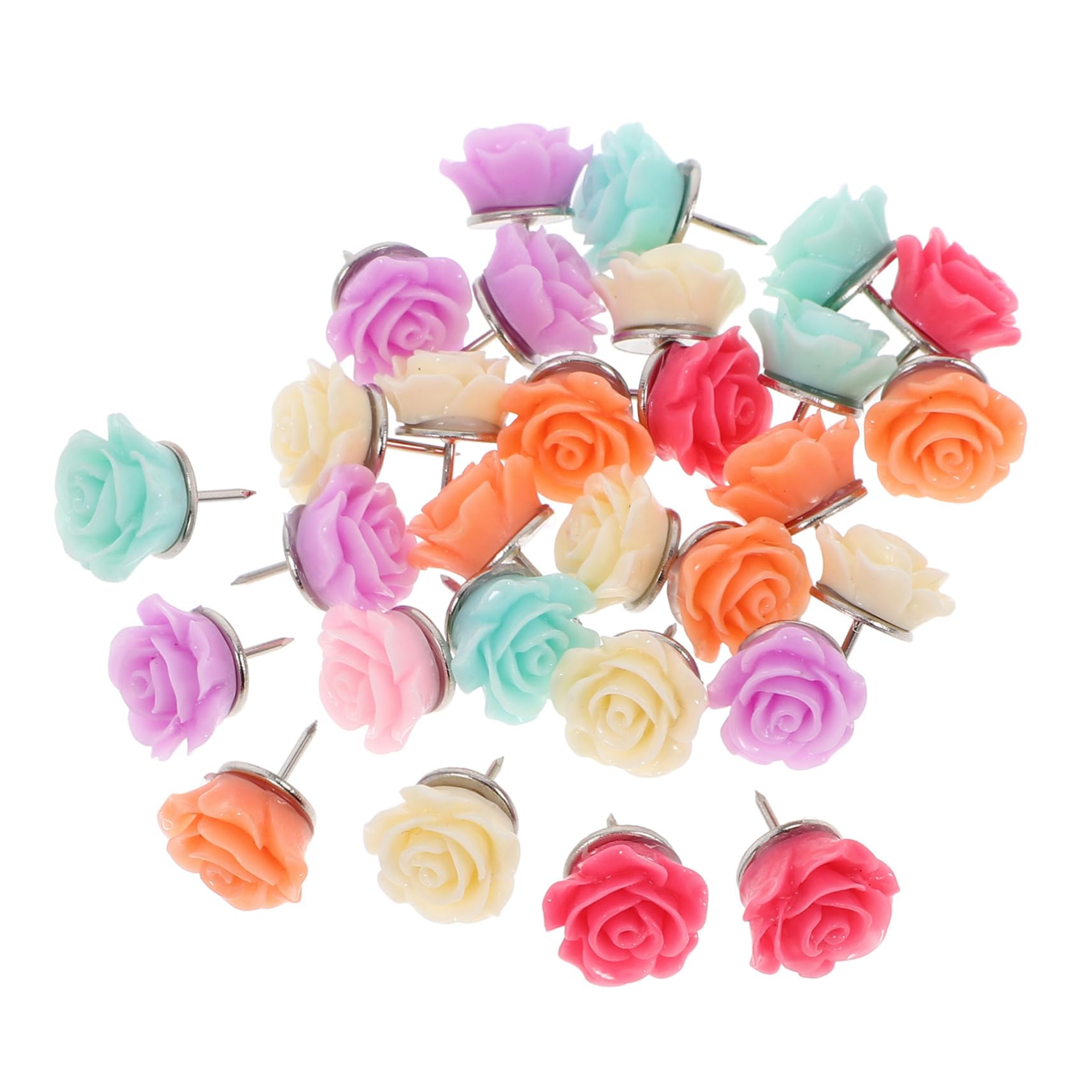 SHINEOFI 150stücke Delicate Flower Push Wiederverwendbare Reißnägel -Design Für Korktafeln Bastelprojekte Und Für Zuhause Und Büro Farben