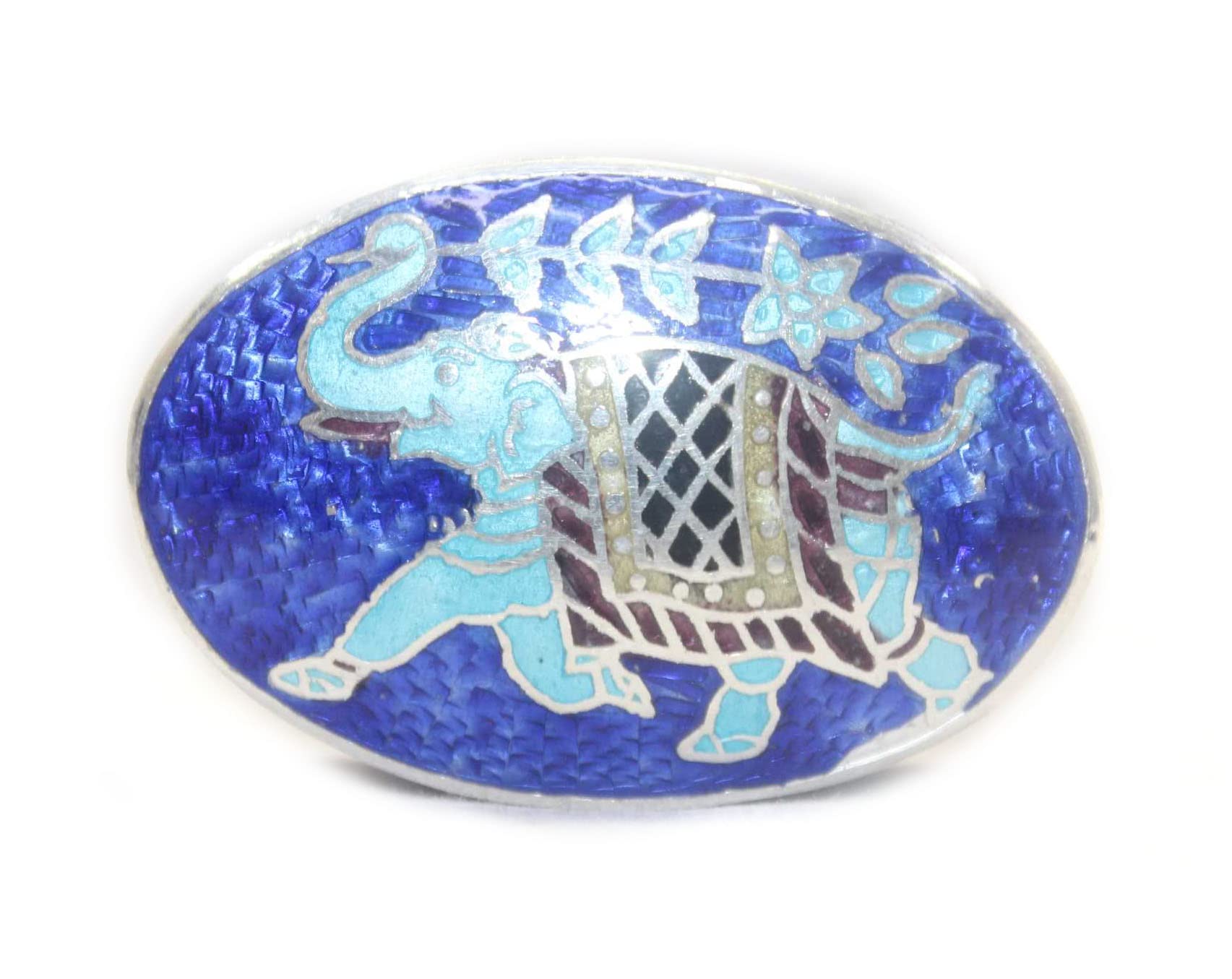 Boîte à bijoux éléphant cloisonné Rajasthan Gems coffret argent 925
