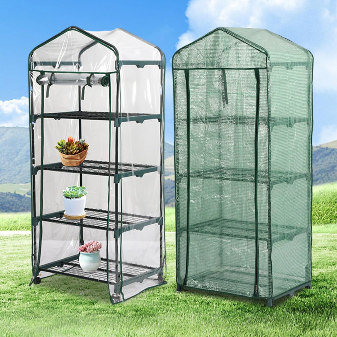 家庭用　ビニールハウス　家庭菜園　温室 楽天市場】ビニールハウス 家庭用 家庭菜園 ファスナー式 小型 S