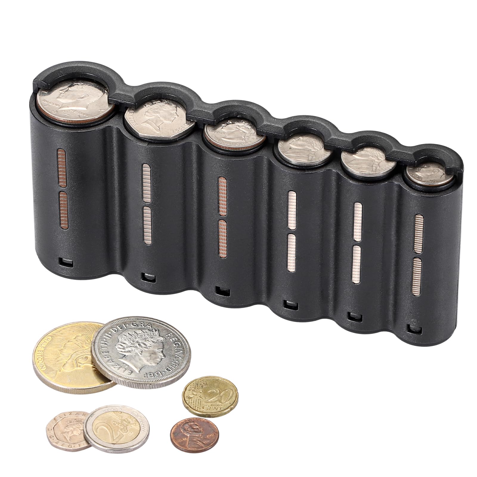 BSTKEY US Coin Holder Coin Dispenser, Portable Coin Sorter Coin