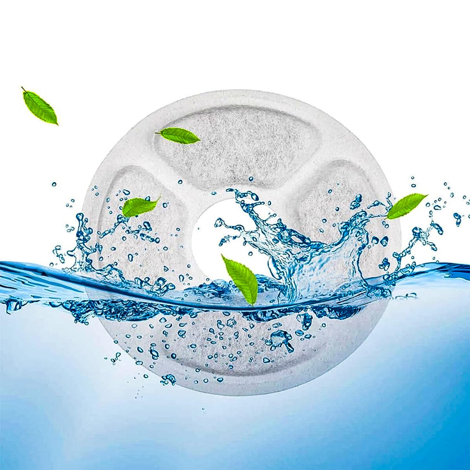 Filter Cartridges for Cat Fountain Filter Replacements for Pet Water Dispenser Fountain Filters Water Purification for Dog Cat Automatic Drinking Dispenser 6pcs - Image 4