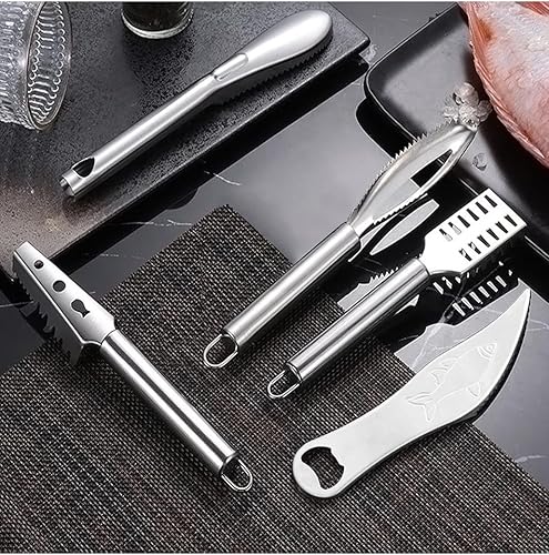 Miniatura 3 de Removedor de escamas de pescado, cepillo de escamas de pescado de acero inoxidable, removedor de dientes de sierra, fácil de quitar, abridor de