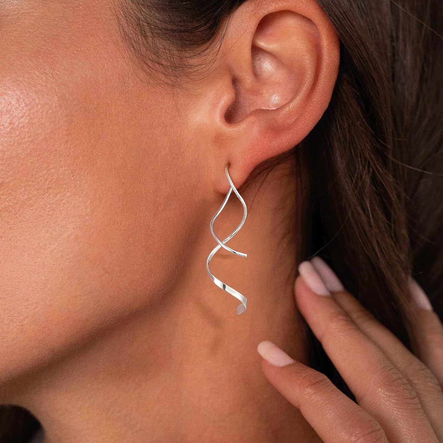 14K Gold/Silver Plated Drop Dangle Earrings for Women, Lightweight Hypoallergenic Fashion Accessories Gold Jewelry Gifts for Womens - Image 5