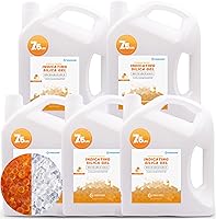 Vista 9 de Gel de sílice indicativo de 7.5 libras (naranja a blanco), deshumidificadores reutilizables, absorbentes de humedad desecantes