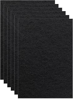 6 Pack Carbon Filters Compatible with Van Ness Cat Litter Box, 4.5 x 6.5Inch Activated Charcoal Replacement Odor Filters for Pureness F6 Zeloite Air Filter