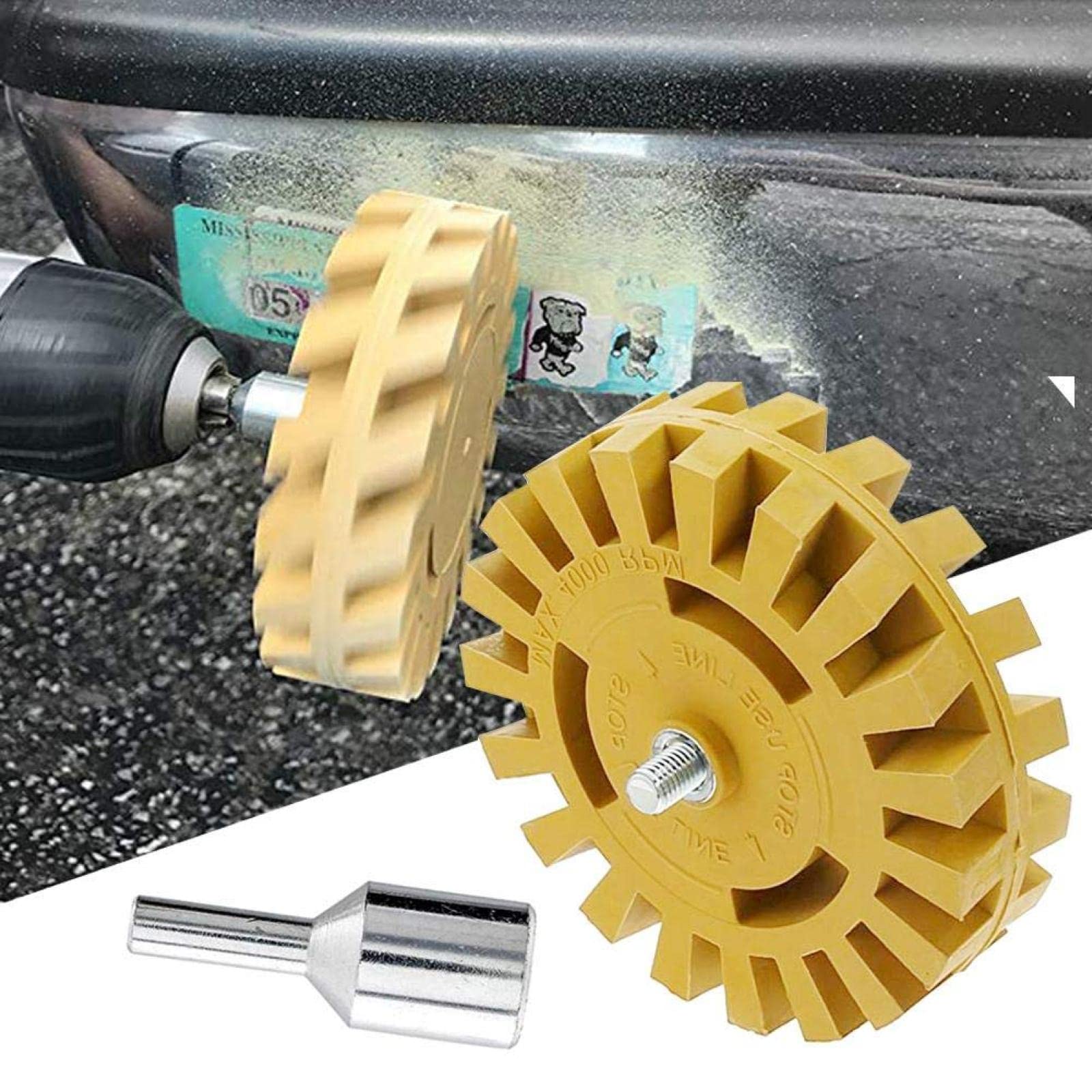 Disque De Dégommage Pneumatique 4 Pouces 100mm Roue Gomme Dissolvant Peinture Colle Caoutchouc