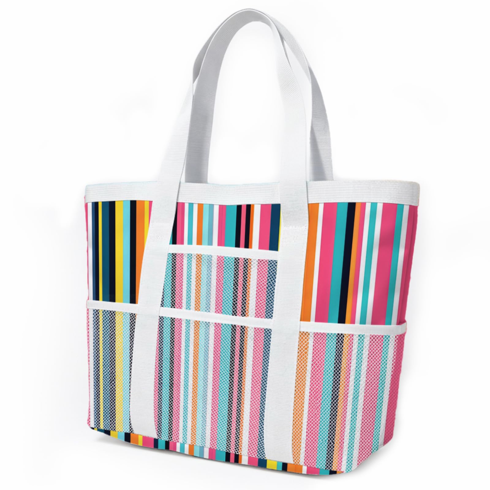 Bolso Playa Mujer Tote Bag Bolsa Playa Shopper Bolsa de Viaje Bags For Women Ligero Bolso Shopper Plegable Tote Bag Cremallera Resistente Natación Beach Bag
