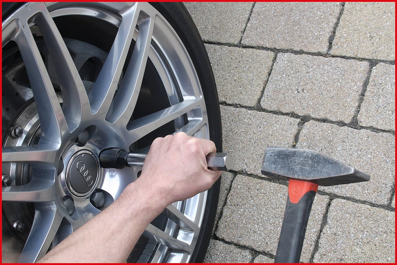 KS Tools 913.1480 Zestaw Do Demontażu Zabezpieczeń Na Koła, 10-szt