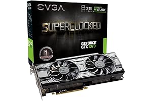 EVGA GeForce GTX 1070 FTW ULTRA SILENT GAMING ACX 3.0 Black Edition Graphics Card