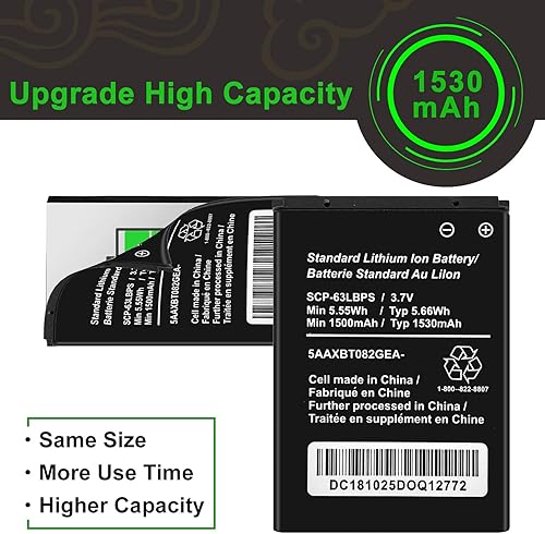Miniatura 5 de Batería de repuesto SCP-63LBPS,SCP-69LBPS para Verizon Kyocera DuraXV LTE E4610