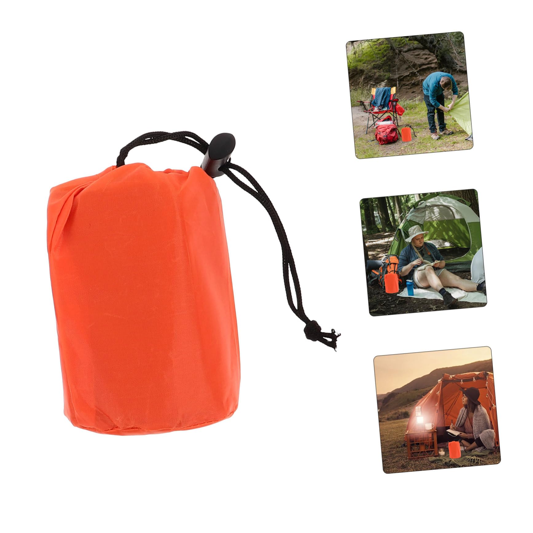 Kisangel 3satz Not-thermoschlafsack Für Camping Und Wandern Tragbar Aufbewahrungstasche Notfall-biwaksack Geeignet