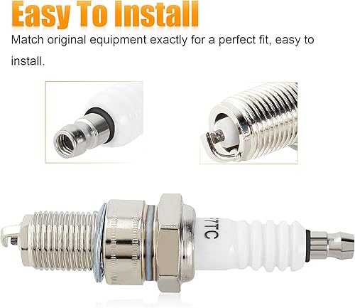 Miniatura 6 de Paquete de 3 bujías F7TC para generador GCV190 GCV160 GX390 GX340 GX270 GX240 GX200 GX160 GX120 Go Kart Mini Bike cortacésped bomba de agua tractor