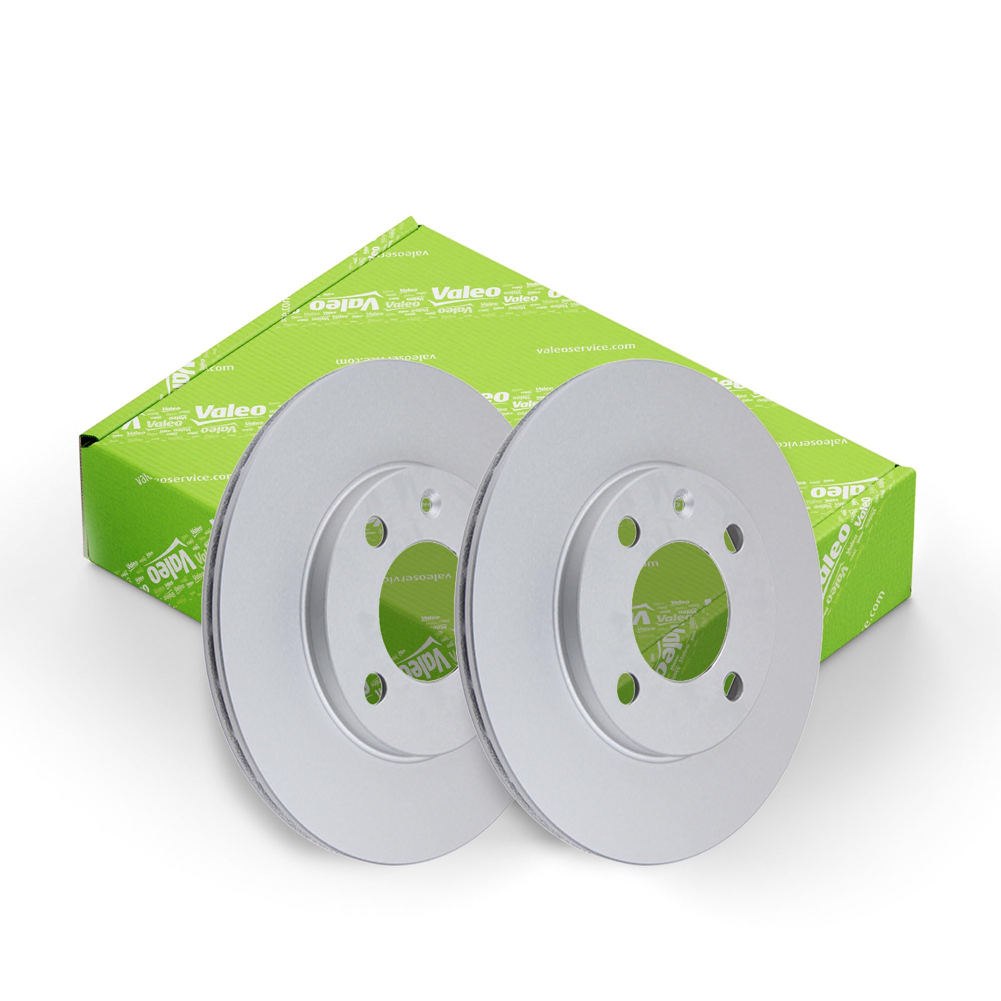 Valeo Boîte de 2 Disques de Frein Revêtus 672914, Essieu Avant