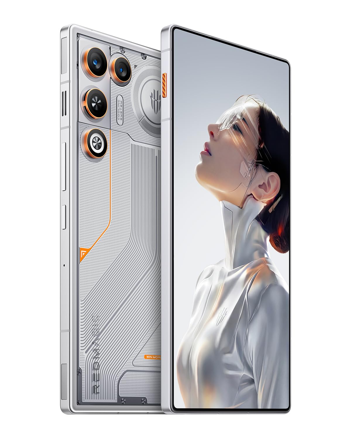 REDMAGIC 11 Air 144Hz Gaming Smartfon, 5G Android Smartphone, 16GB RAM+512GB ROM, Snapdragon 8 Elite, 6.85" OLED Ekran, FHD+ Gaming Telefon, 50MP Kamera, 80W Ładowarka, Dual-Sim, NFC Pomarańczowy