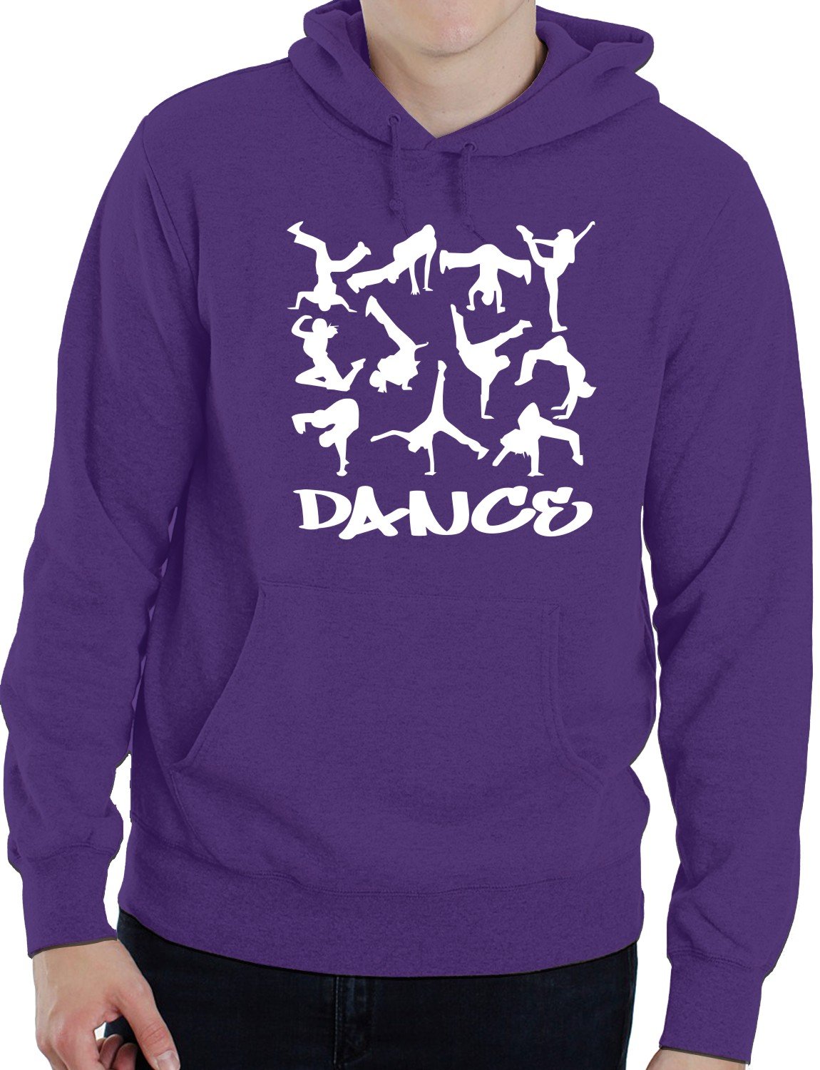 Print4U Dance Street Dance Adult Ladies Mens Hoodie Birthday Gift Idea Medium Purple