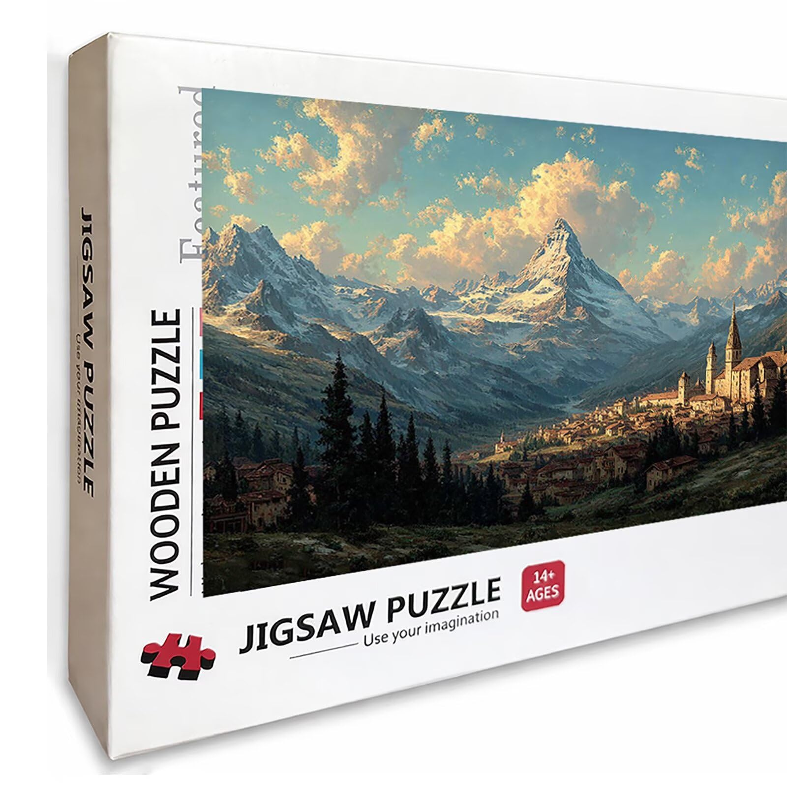 Snow Mountain X-9753 drewniane puzzle, 99 x 70 cm, 2000 sztuk, dla dorosłych, edukacyjna, wymagająca gra, prezenty dla nastolatków, łatwe do odróżnienia, dekoracja domu, 99 x 70 cm
