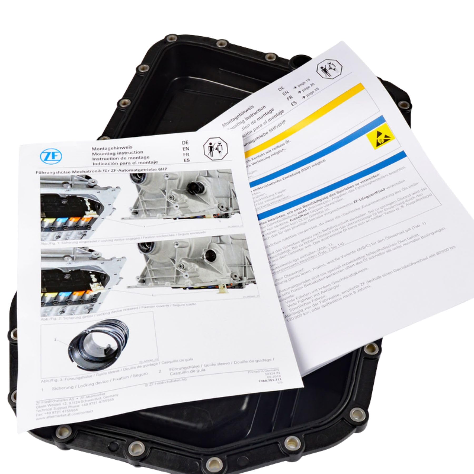 ZF 1071.298.033 Set di filtri idraulici per BMW con ATF LifeguardFluid 6 + guarnizioni (Set, 6 pezzi)