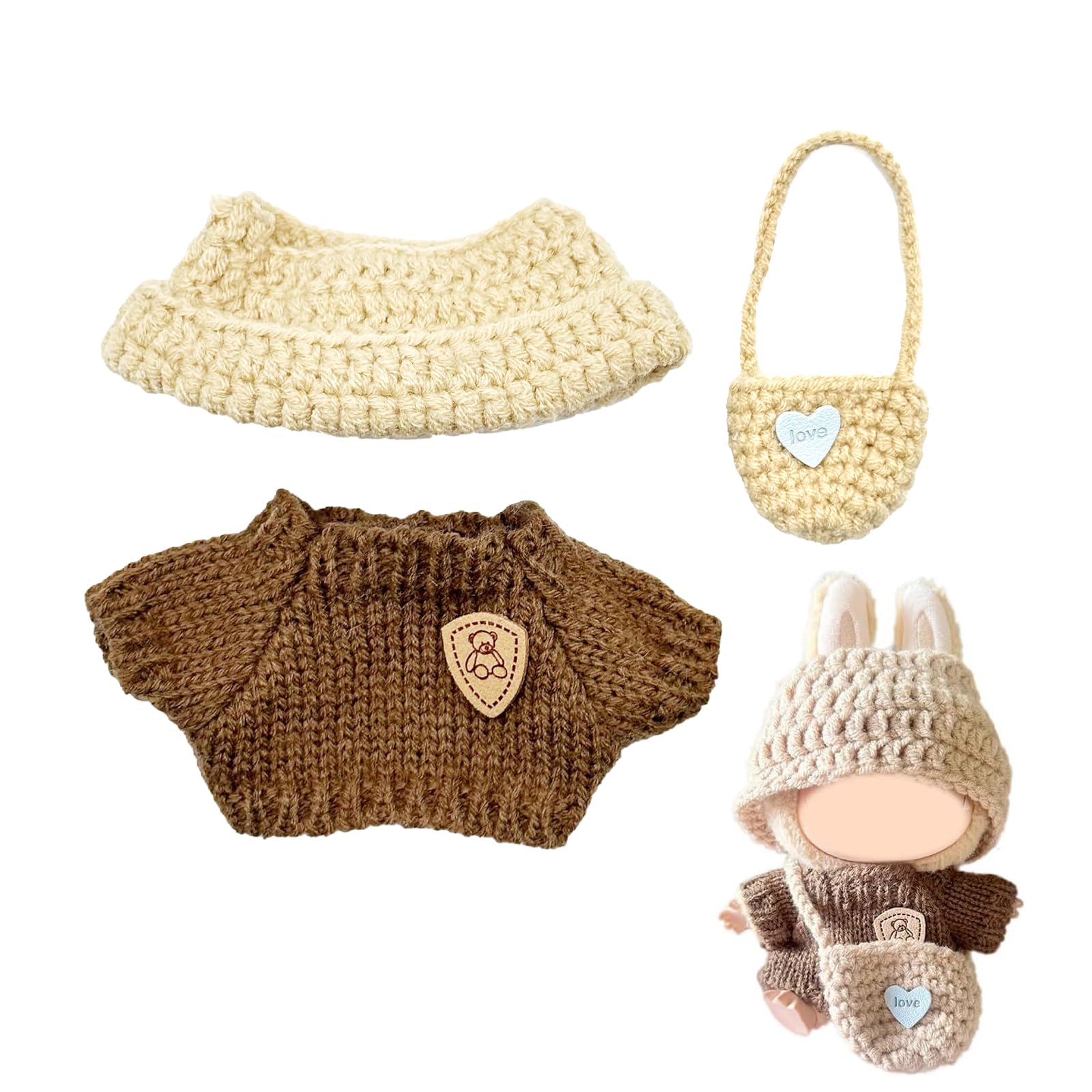 3 Pcs Doll Clothes Compatible