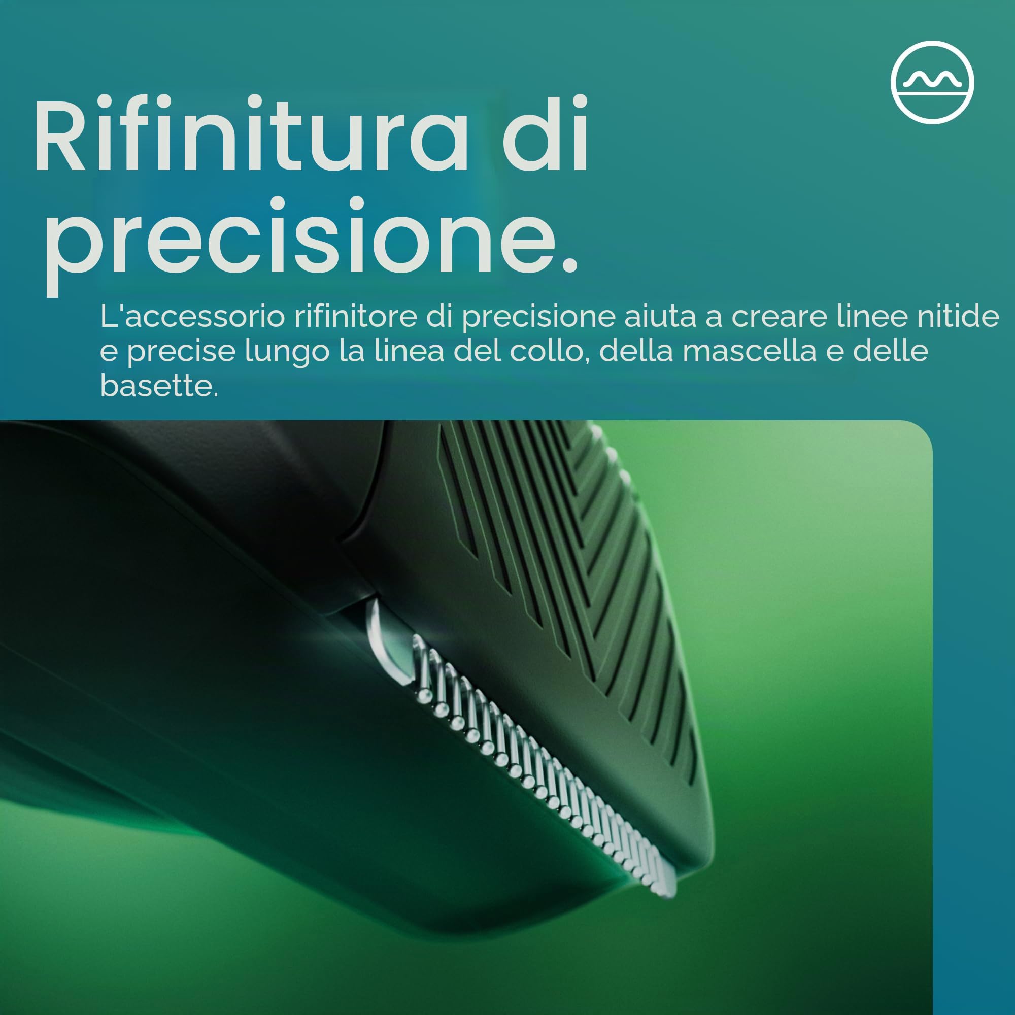 MANSCAPED® The Chairman™ Plus Rasoio Elettrico a Lamina per Viso da Uomo - Due Testine Intercambiabili, Lamina a Tre Lame SkinSafe® e Rifinitore di Precisione per Basette e Linea della Mascella