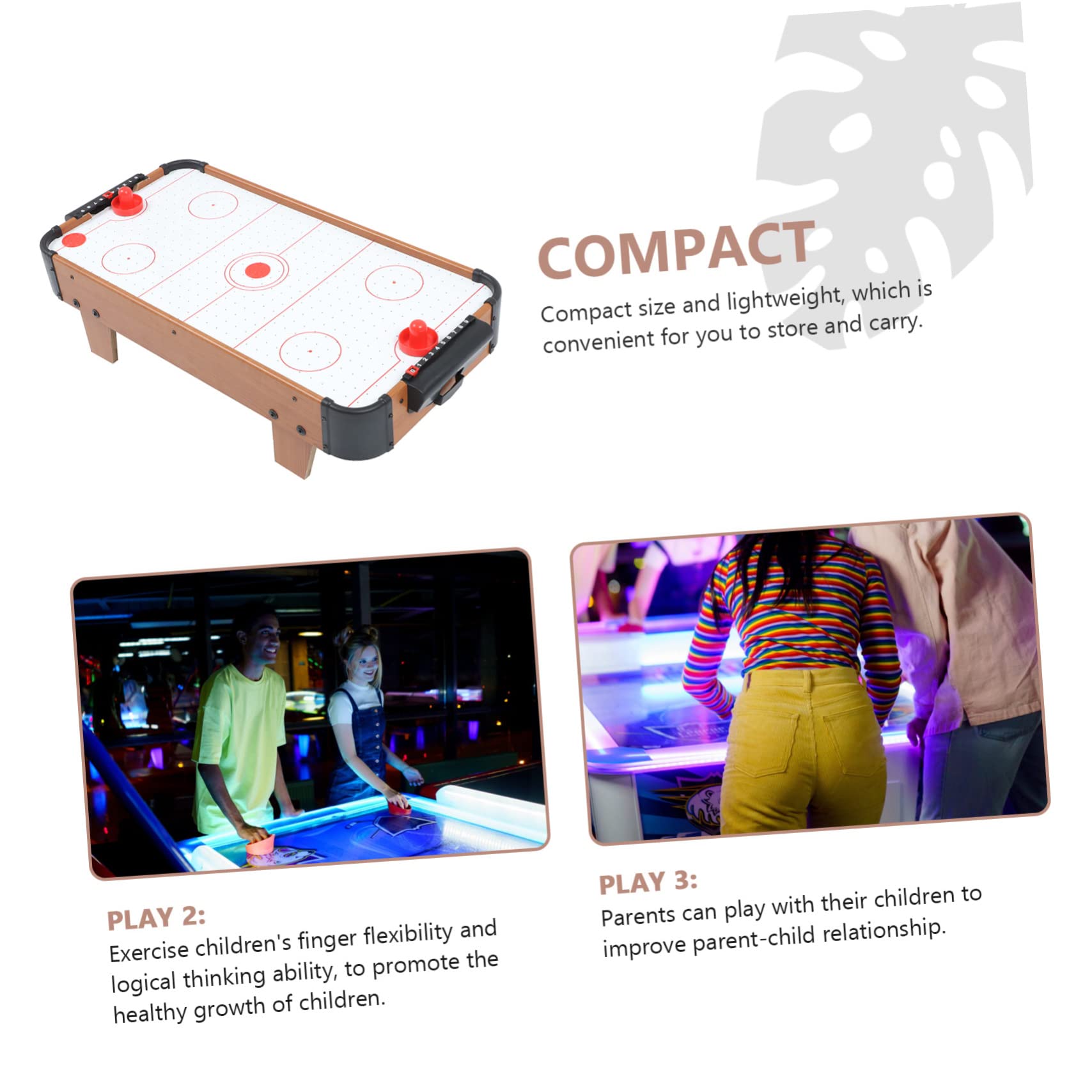 Toyvian Mini Jeu De Hockey sur Glace De Table Jeu De Compétition Amusant pour Garçon Fille avec Tableau Affichage