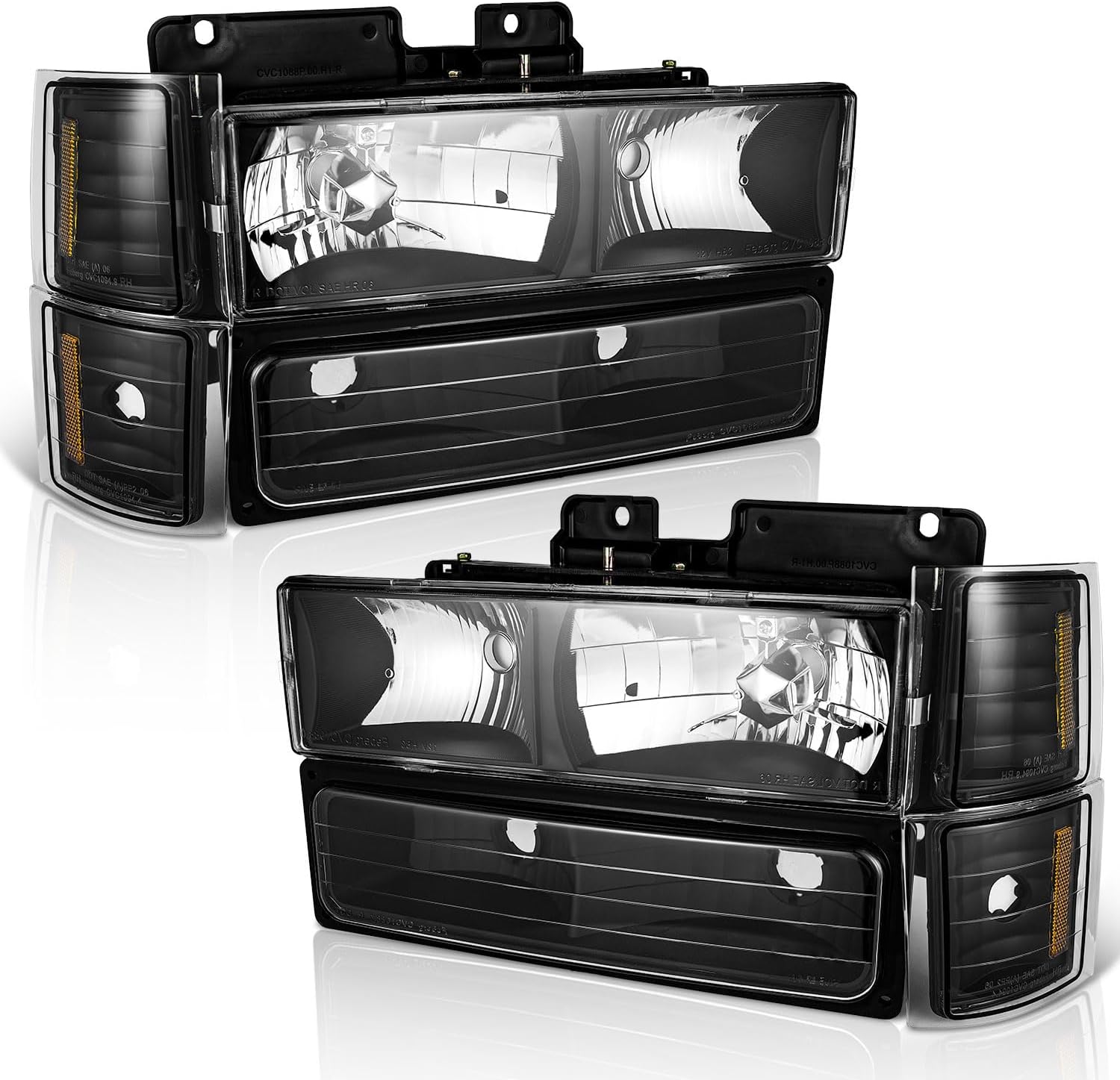WEELMOTO Headlights Assembly for 19941998 Chevy C10 C/K