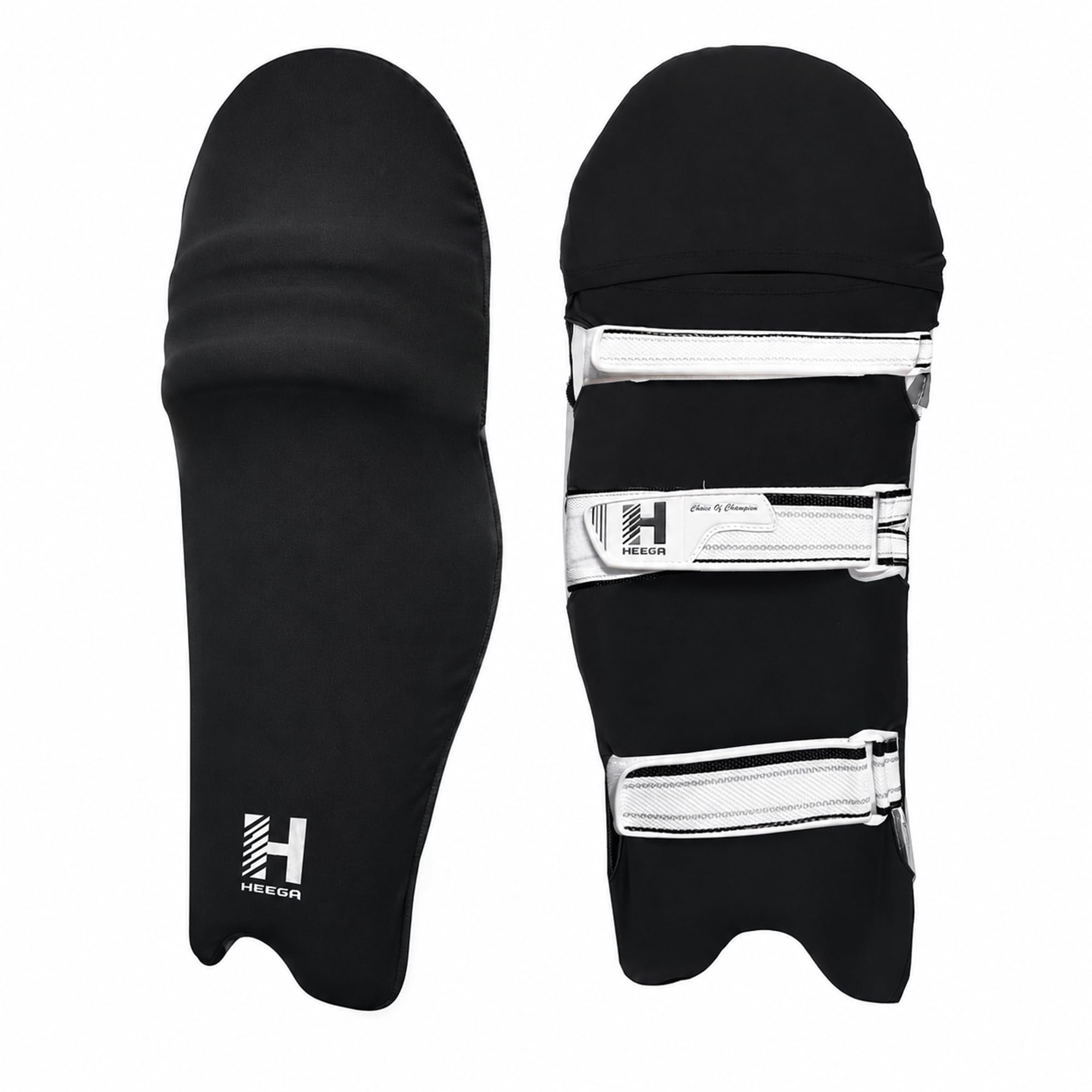 Heega Cricket Batting Pads Covers - Leg Guards Clads - Leg Guard Skin | Lightweight, Durable & Washable – Fits Adult Pads (Black)-picture-27