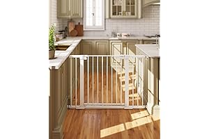 Cumbor Baby Gate for Stairs with Auto-Close Feature