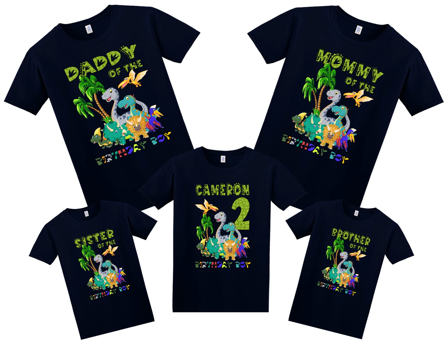 Dinosaur Birthday Shirt, Dinosaur Custom Shirt, Personalized Dinosaur Shirt, Dinosaur family shirts, Dinosaur matching family Birthday Shirt, Birthday t-shirt for girls and boys