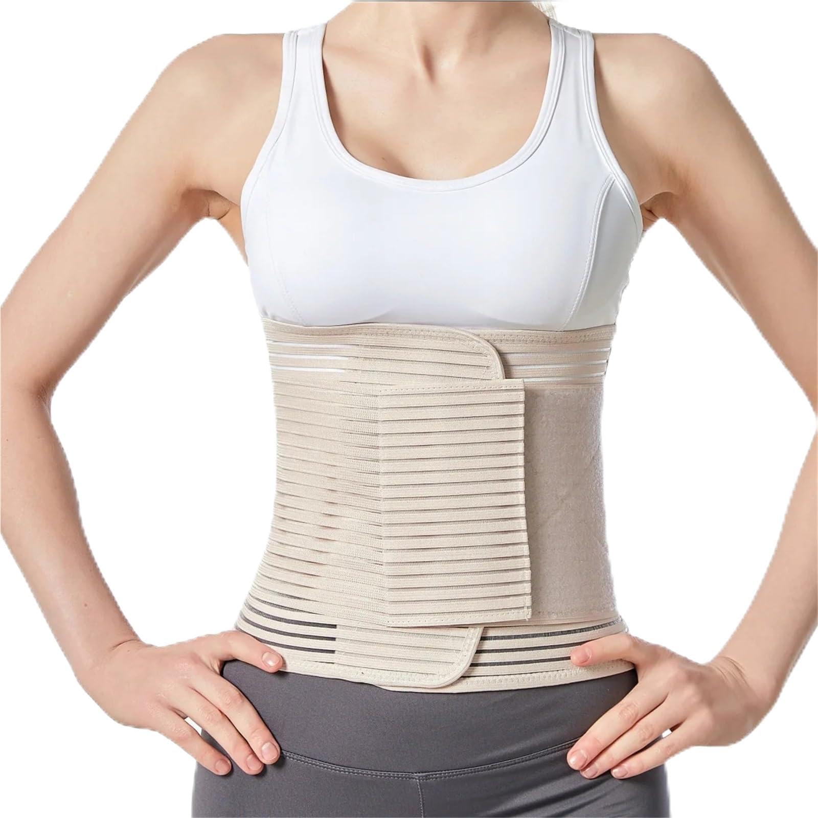 Cinturón abdominal con soporte de compresión muscular elástica 7