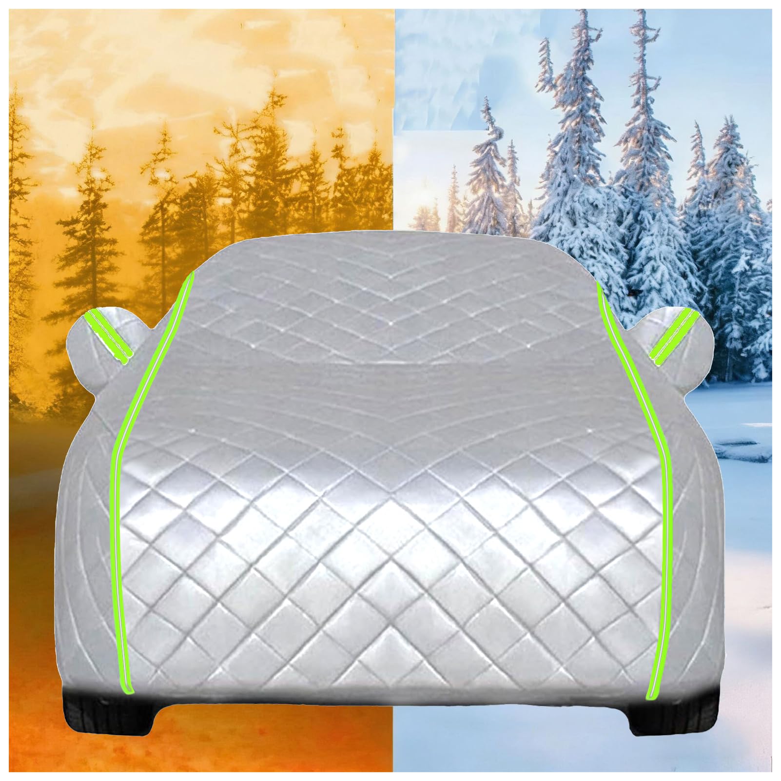 Funda Coche Antigranizo Gruesa para Suzuki Jimny 2018-2023,Funda para Coche Exterior Antigranizo Completa, Impermeable Transpirable Protege contra Lluvia Nieve -j21