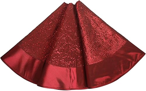 Falda de árbol de Navidad de 36 pulgadas con lentejuelas brillantes y borde de seda sintética, decoración de árbol de Navidad, suministros de Navidad