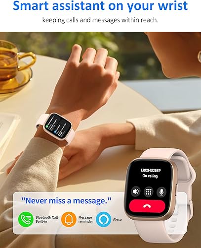 Miniatura 2 de Reloj inteligente para hombres y mujeres (Alexa incorporado), monitor de fitness HD de 1.83 pulgadas, llamada Bluetooth 5.3, monitor de sueño SpO2