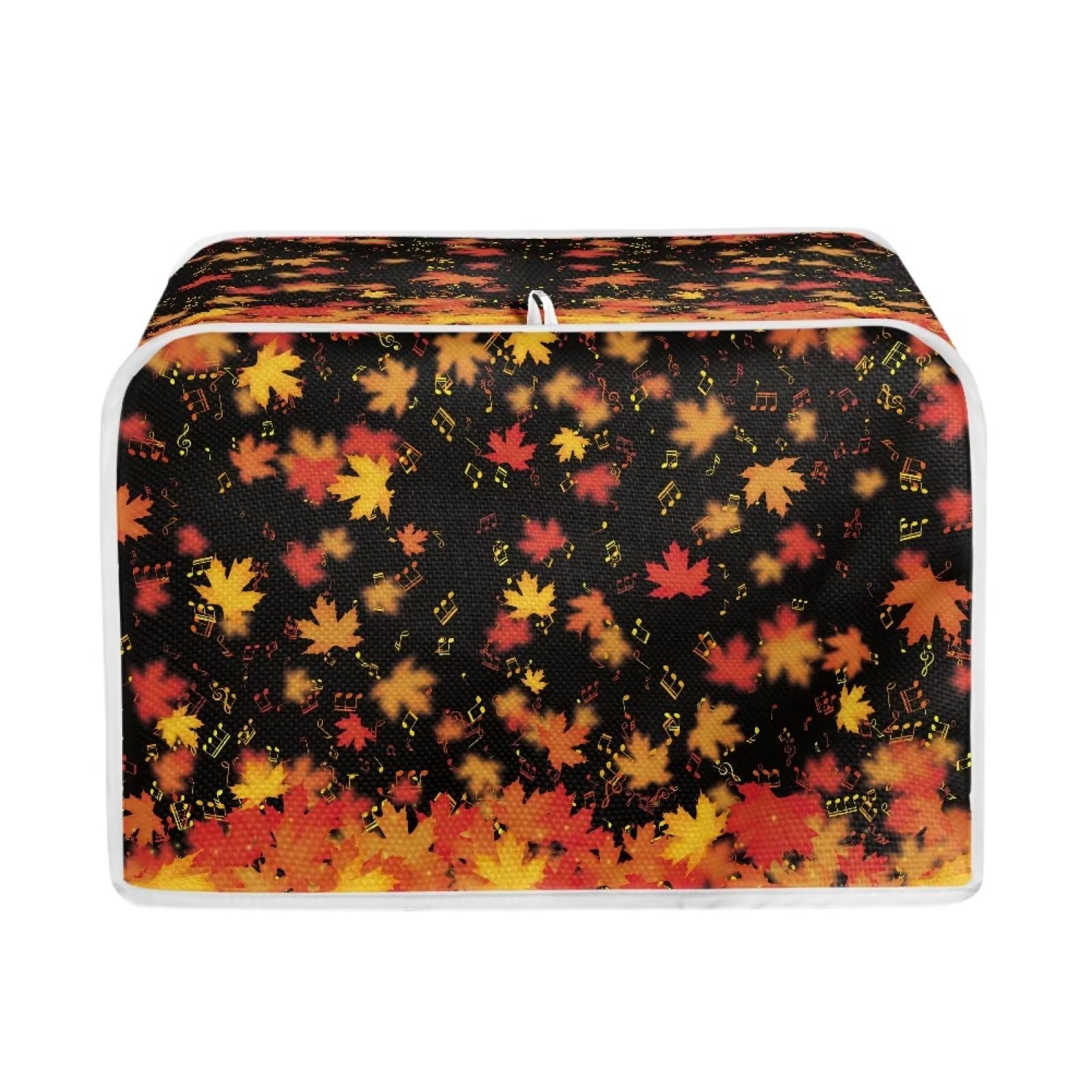 JEOCODY Thanksgiving Maple Leave Toaster Oven Covers for Kitchen Toaster Dust Cover, Washable &amp; Waterproof for Kitchen Universal Size Microwave Oven Dustproof Cover Women Gift