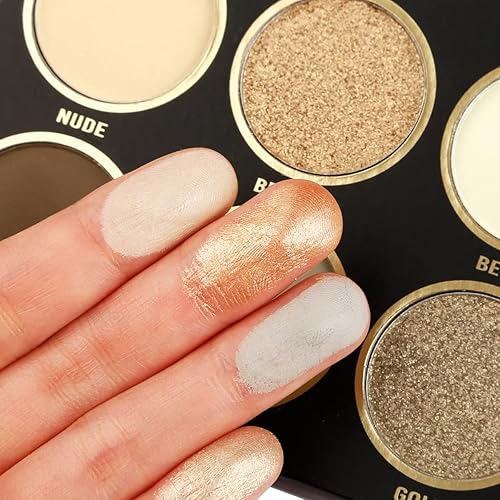 Miniatura 5 de DE'LANCI Paleta de maquillaje de sombra de ojos gris marrón natural de 12 colores, mate, brillo diario, neutro, desnudo, ahumado, sombra de ojos