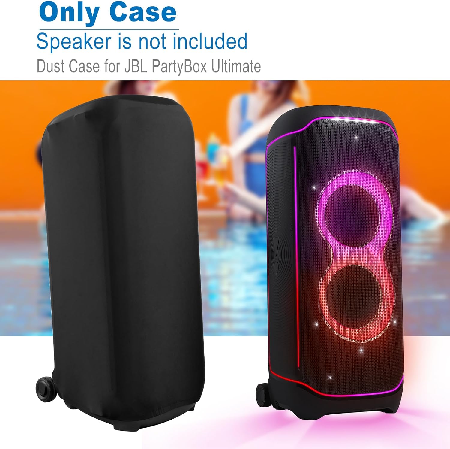TXEsign Dust Cover Protective Case for JBL Partybox Ultimate, Stretch Speaker Cover Dust Case with Elastic Band for JBL Partybox Ultimate - Image 3