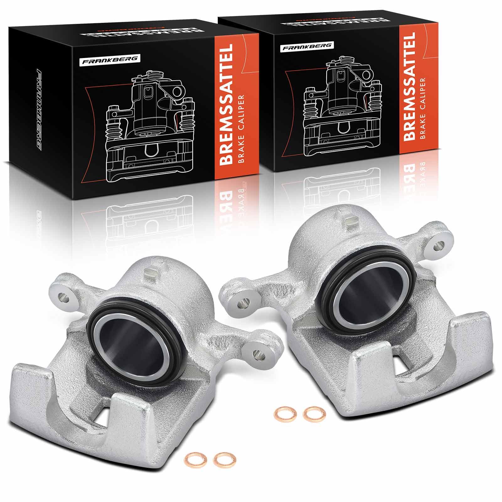 Frankberg2x Brake Caliper Disc Brake Front Left Right Compatible with Fiesta Saloon Fiesta VI CB1 CCN Fiesta VI Van Replace# 1550207